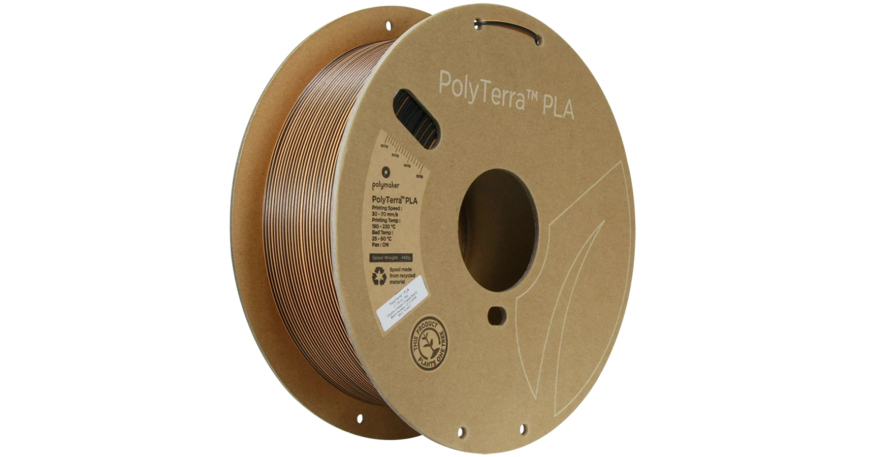 Polymaker Dual Shadow Examples PolyMaker PolyTerra PLA Dual - Shadow Orange (Orange-Black ...