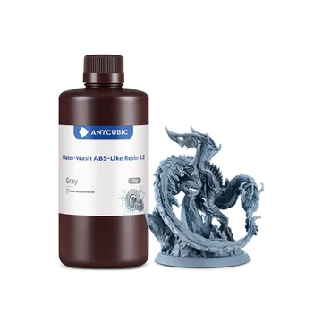 Anycubic ABS-like 3.0 Vízzel Mosható Resin - Szürke, 1kg