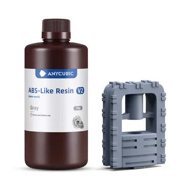 Anycubic ABS-like V2 Vízzel Mosható Resin - Szürke, 1kg