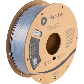 PolyMaker PolyLite PLA - Silk Ezüst (Silk Silver), 1.75mm, 1kg