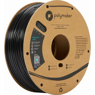 Polymaker PolyLite ASA - Fekete, 1.75mm, 1kg
