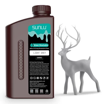 Sunlu Vízzel Mosható Resin - Szürke, 1kg