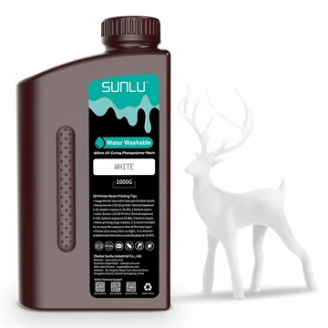 Sunlu Vízzel Mosható Resin - Fehér, 1kg