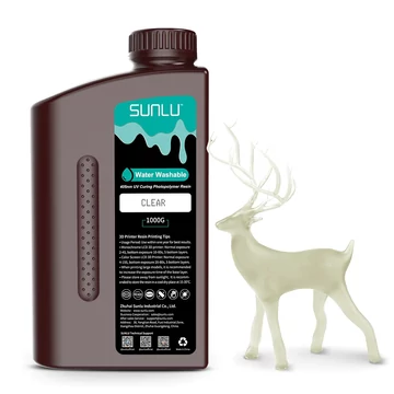 Sunlu Vízzel Mosható Resin - Átlátszó, 1kg