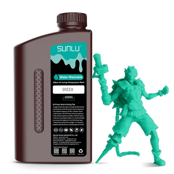 Sunlu Vízzel Mosható Resin - Zöld, 1kg