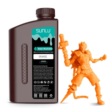 Sunlu Vízzel Mosható Resin - Narancssárga, 1kg