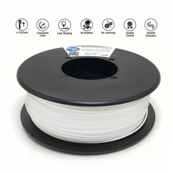 Azurefilm TPU filament - Fehér (85A) 1.75mm, 0.3kg