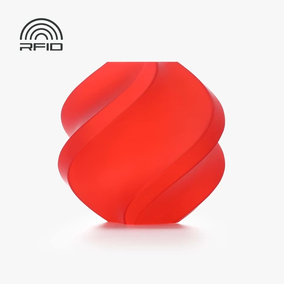 Bambu Lab PLA Translucent - Piros, Tekercs, 1.75mm, 1kg
