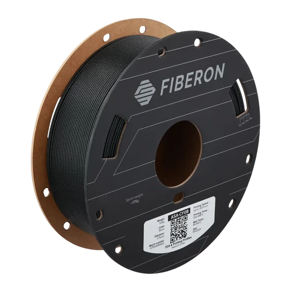 PolyMaker Fiberon ASA-CF08 - Fekete, 1.75mm, 0.5kg