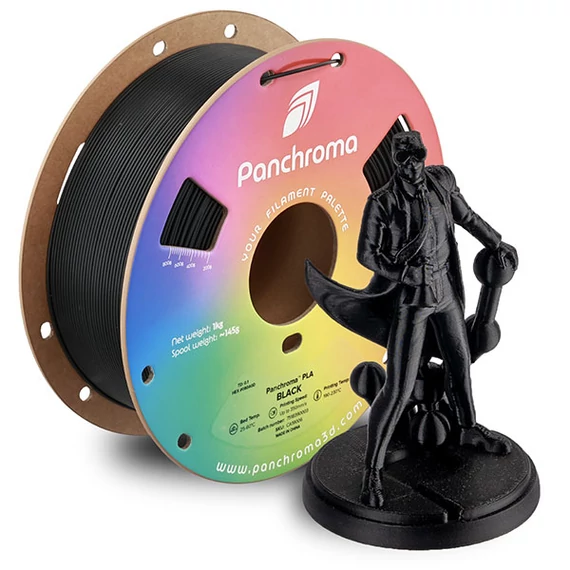 PolyMaker Panchroma PLA Basic - Fekete , 1.75mm, 1kg (CA19006)