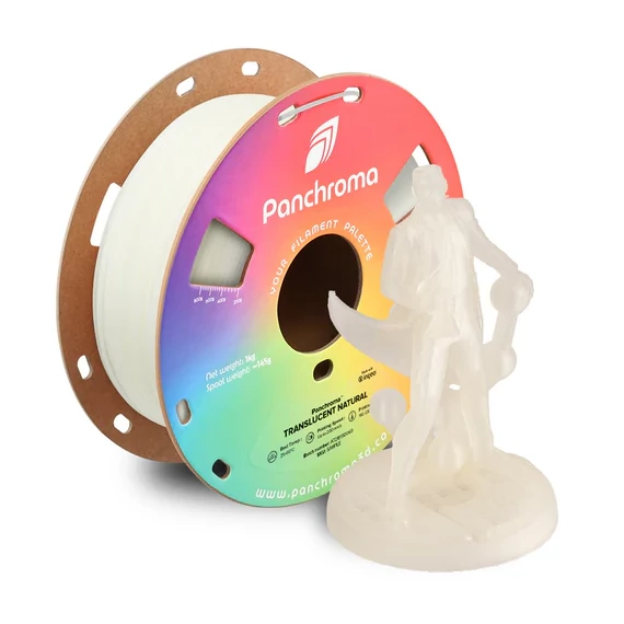 PolyMaker Panchroma PLA - Áttetsző Natúr (Translucent Natural), 1.75mm, 1kg