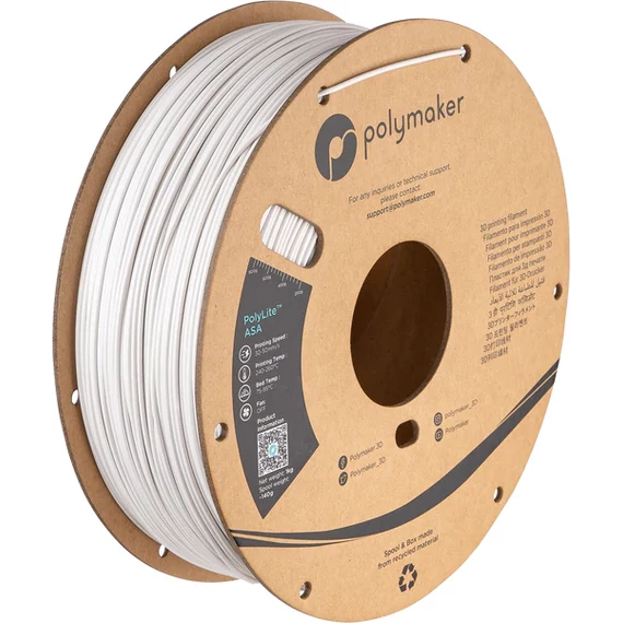 Polymaker PolyLite ASA - Fehér, 1.75mm, 1kg